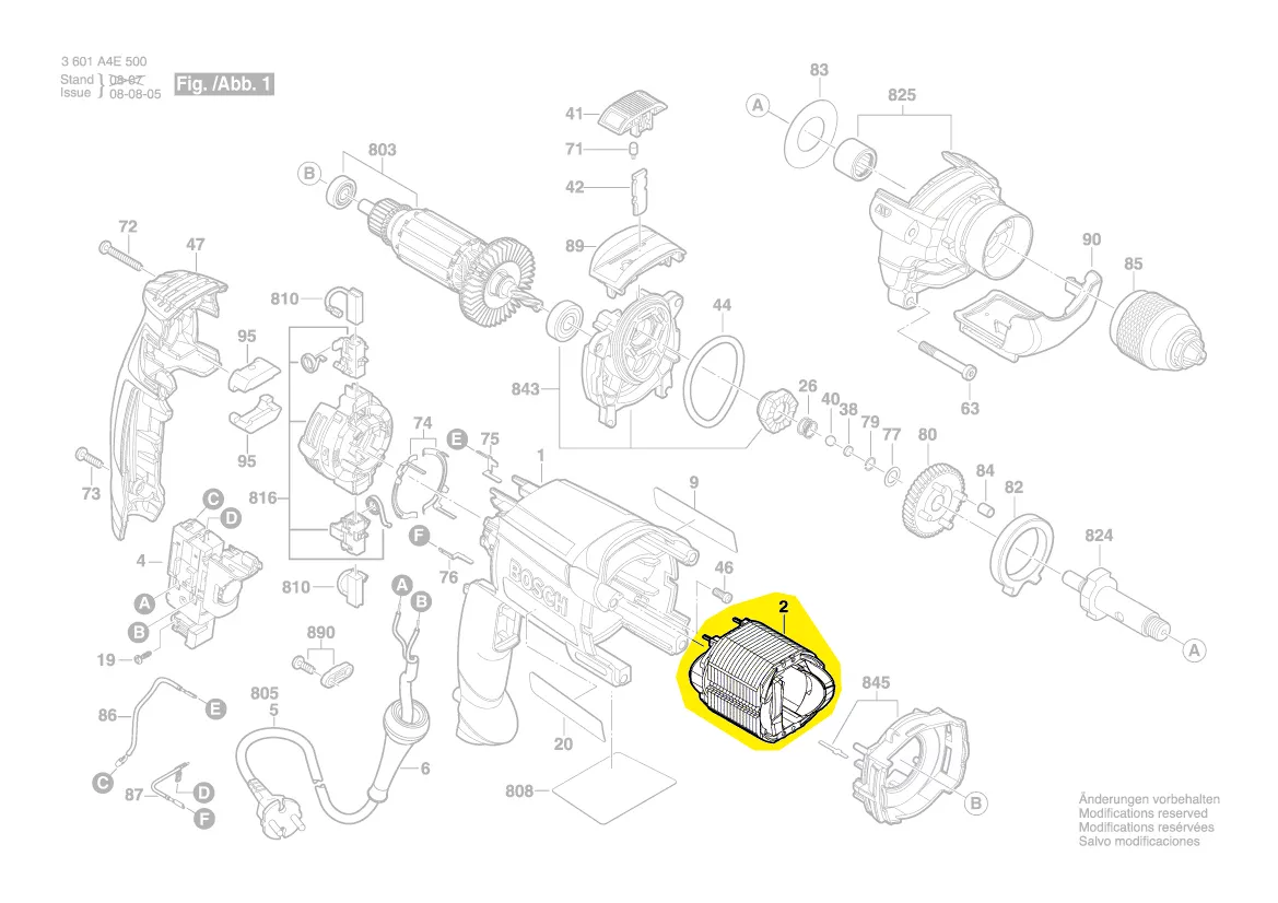 Stator réf. 2 604 220 689 BOSCH